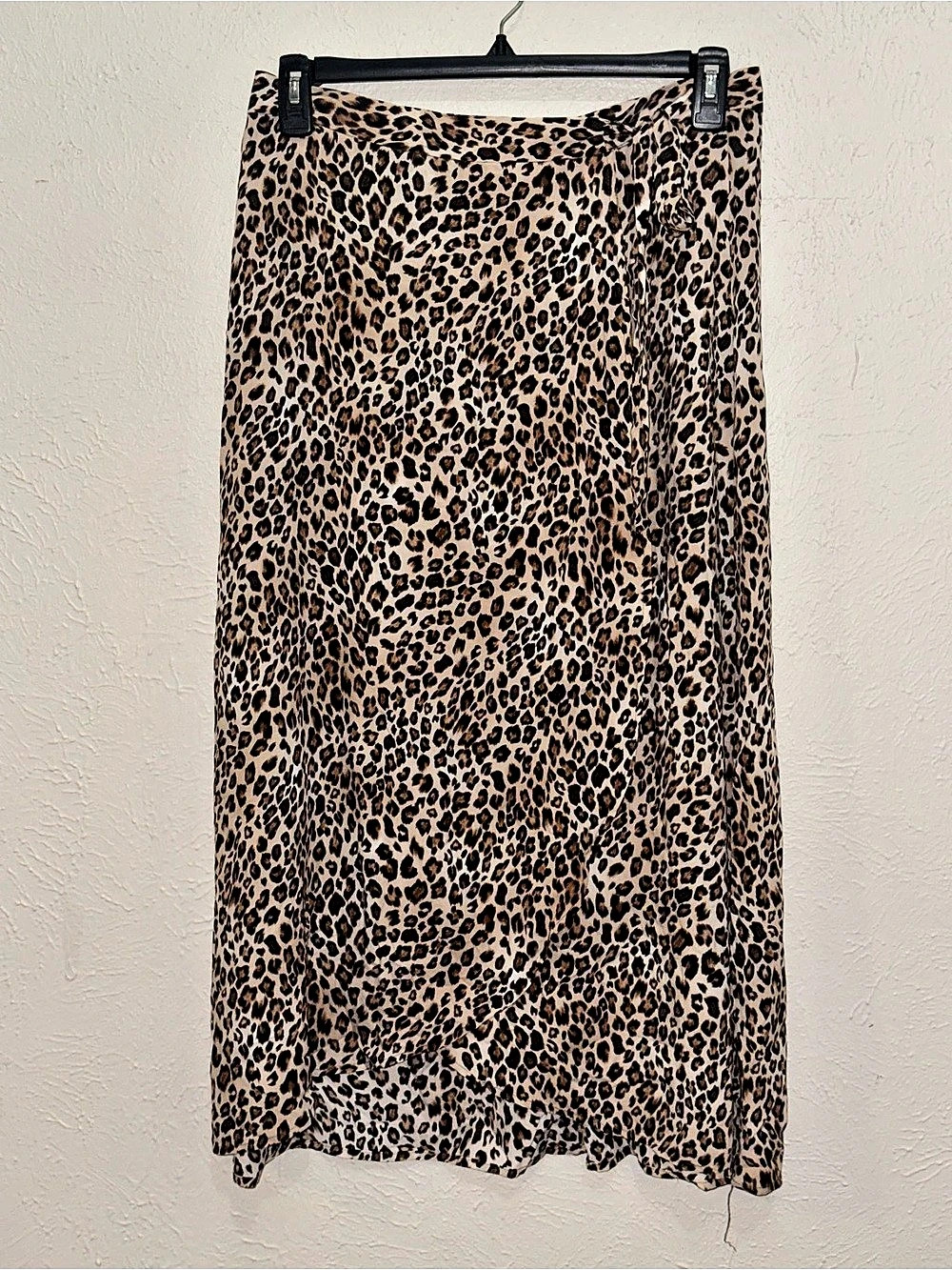 Leopard Print Maxi Skirt in Brown & Black Like New